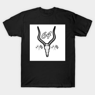 64 Impala Skull White Number T-Shirt